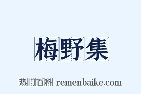 梅野集是什么意思的图片